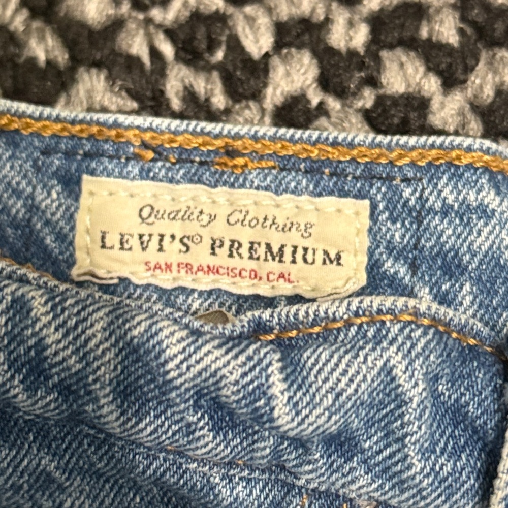 Levi’s Ribcage Straight Ankle Women’s Sz 25 Classic BIG E Preppy Y2K Casual - Picture 5 of 11